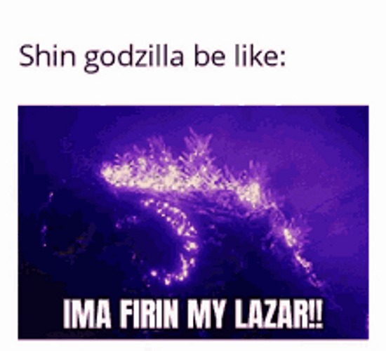 Godzilla Firing Laser GIF