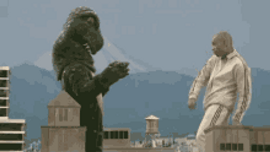 Godzilla Happy Dance GIF