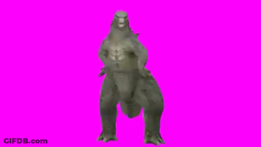 Godzilla Meme Funny Dance Move GIF