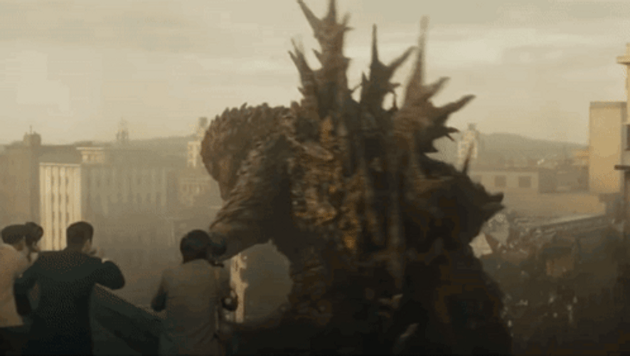 Godzilla Minus One Tail Attack GIF