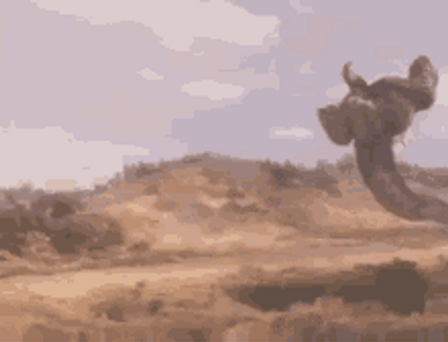 Godzilla Sliding Tail GIF