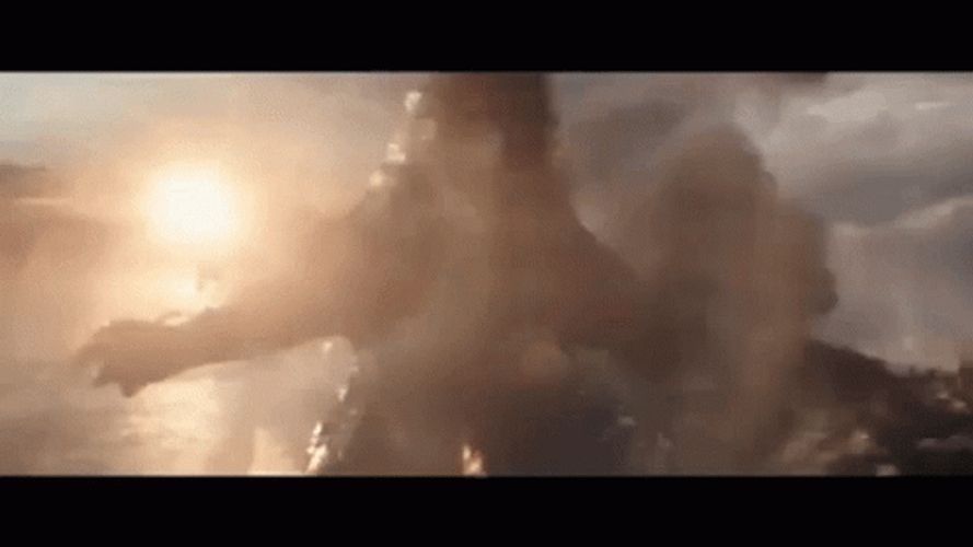 Godzilla Vs Kong Fighting Scene GIF