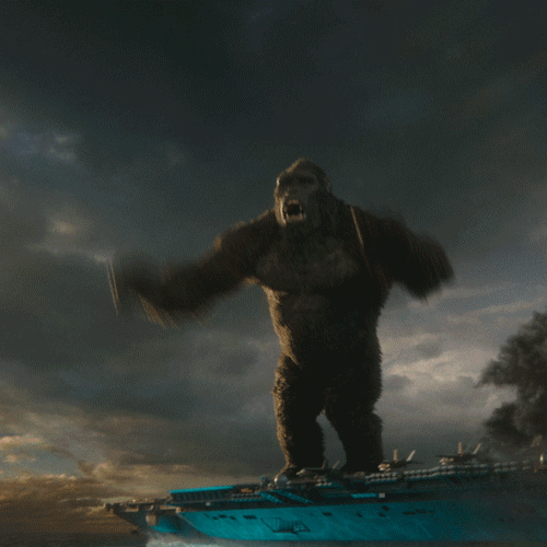 Godzilla Vs Kong Jump Out GIF