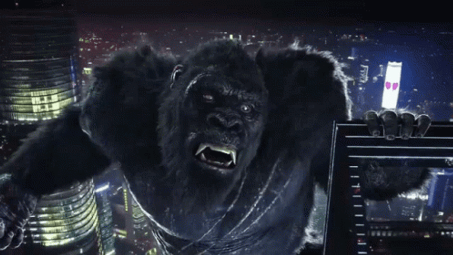 Godzilla Vs. Kong Movie Angry King Kong GIF