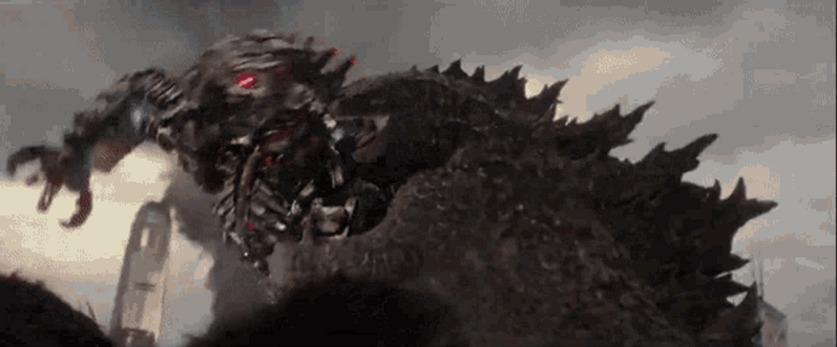Godzilla Vs Kong Movie Fight Scene GIF