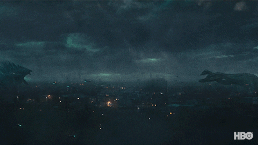 Godzilla Vs Kong With Dragons GIF