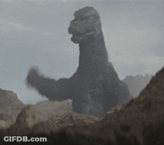 Godzilla Zumba Dance At Mountain GIF
