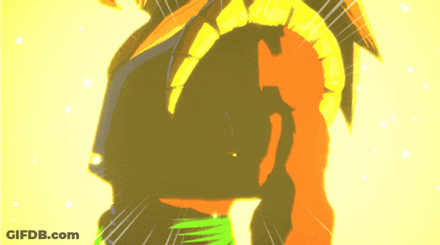 Gogeta Charge Saiyan Powers GIF