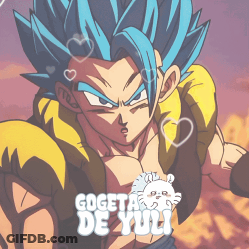Gogeta De Yuji With Blue Hair GIF