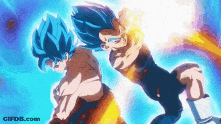 Gogeta Fusion Kamehameha GIF