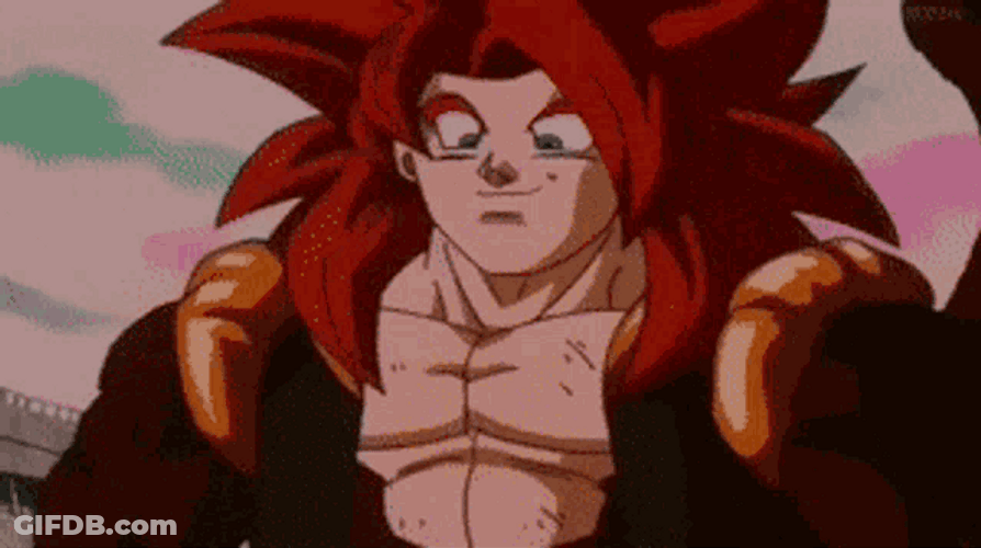 Gogeta Smile GT GIF