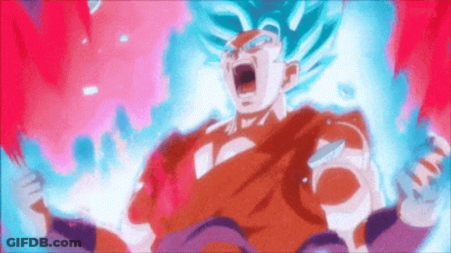 Gogeta SSB Kaioken DBZ GIF