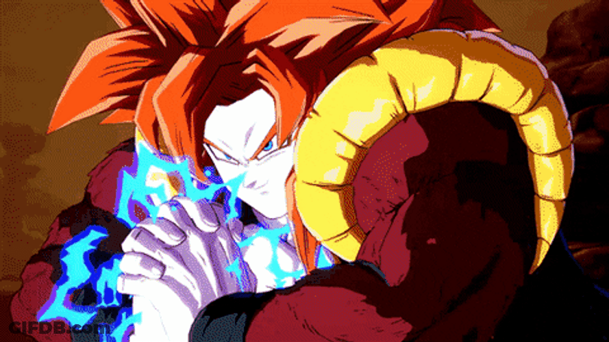 Gogeta Super Saiyan 4 DBFZ GIF
