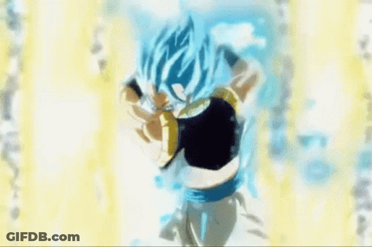 Gogeta Vs Goku Black GIF