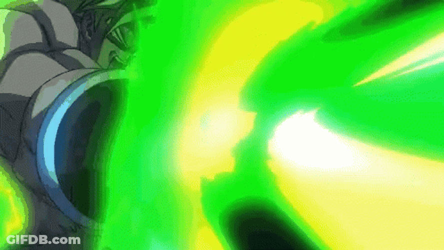 Gogeta Vs Legendary Broly GIF
