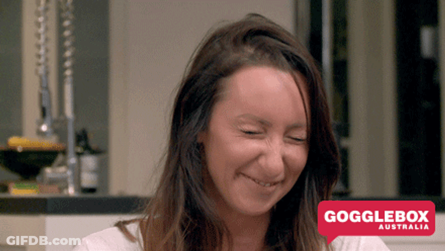 Gogglebox Australia Isabelle Silbery Snickering GIF