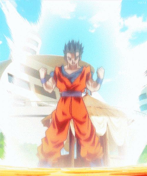 Gohan Flying Super Saiyan GIF
