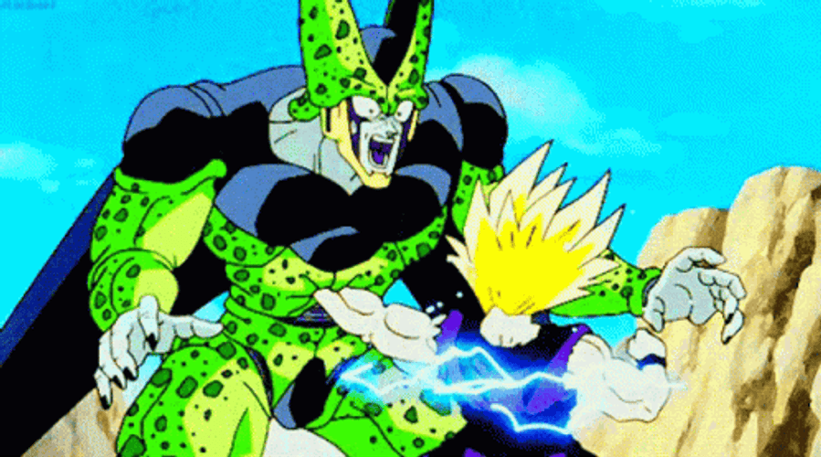 Gohan Versus Cell GIF