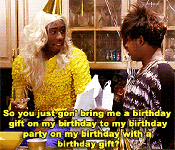 Goin With A Birthday Gift GIF
