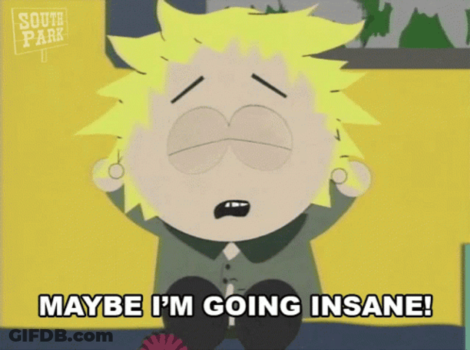 Going Crazy Insane South Park Meme GIF