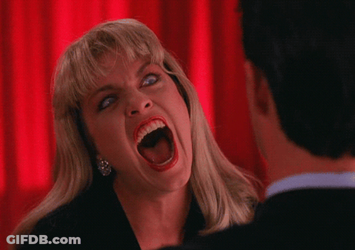 Going Crazy Scream Laura Palmer Twin Peaks GIF