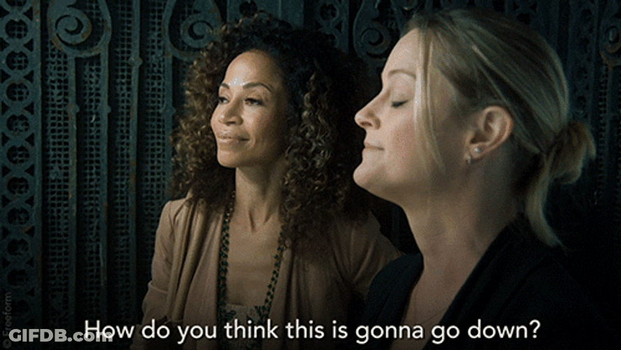 Going Down Actress Sherri Saum GIF