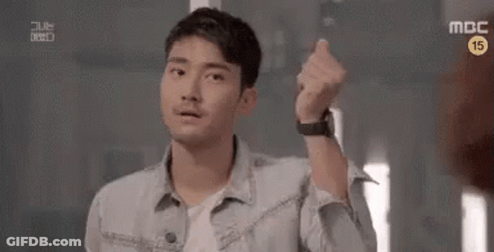 Going Down Choi Siwon Pointing Down GIF