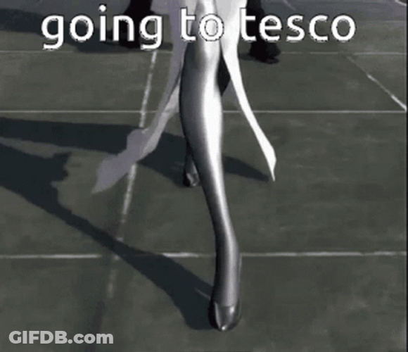 Going To Tesco With Long Legs GIF