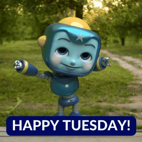 Going Up On A Tuesday Dancing Blue Studio GIF
