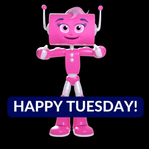 Going Up On A Tuesday Dancing Robot GIF