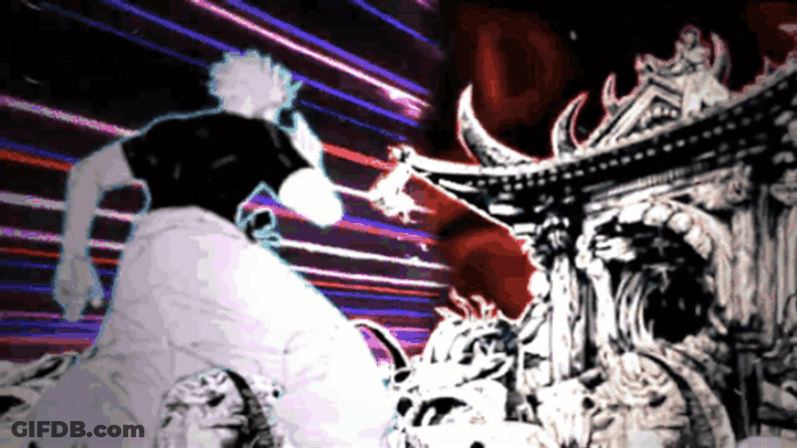 Gojo Domain Expansion Animated Art GIF