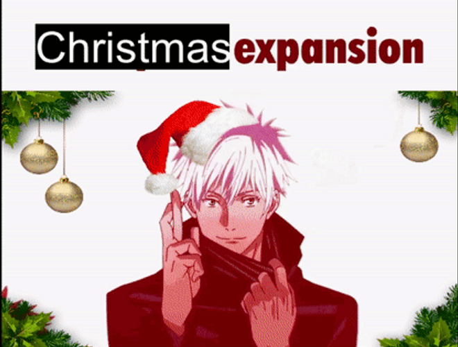 Gojo Domain Expansion Christmas Meme GIF