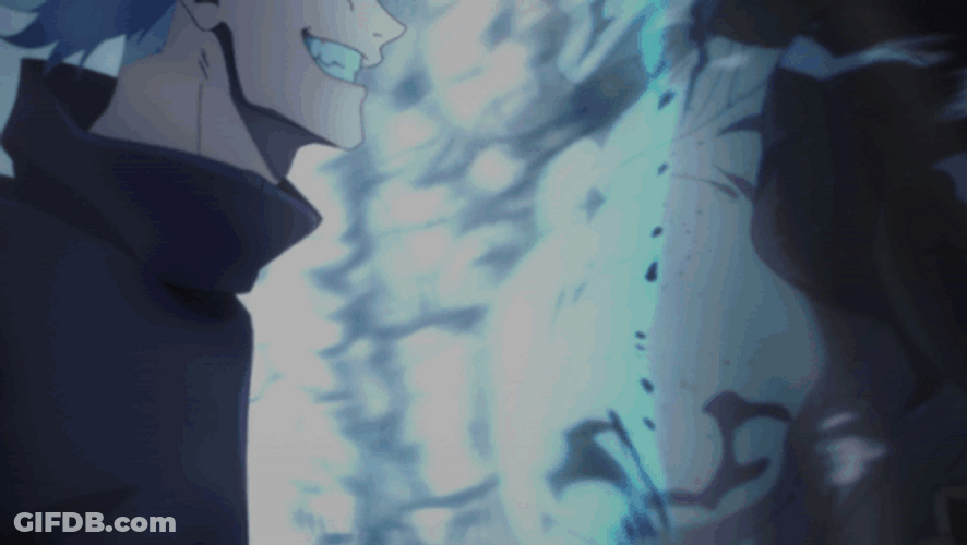 Gojo Domain Expansion Earth Shaking Power GIF