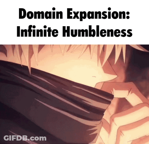 Gojo Domain Expansion Infinite Humbleness Technique GIF