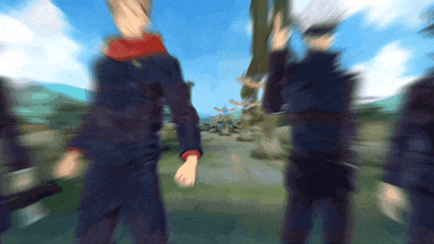 Gojo Domain Expansion Jujutsu Kaisen Character Line Up GIF