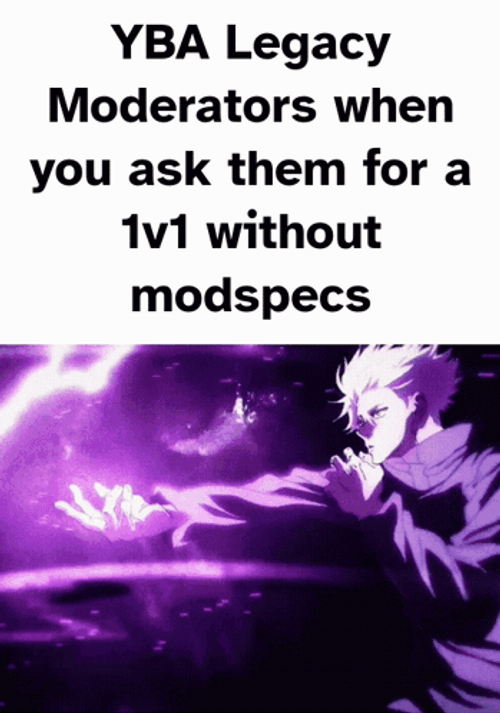 Gojo Hollow Purple YBA Legacy Meme GIF