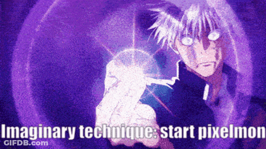 Gojo Purple Pixel Month Launch GIF