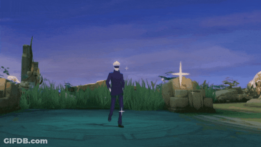 Gojo Satoru Domain Expansion Casual Stroll GIF