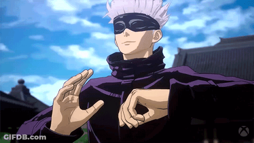 Gojo Satoru Launching Domain Expansion GIF