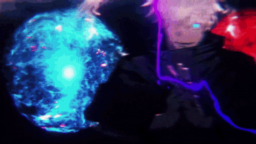 Gojo Satoru Powerful Hollow Purple Launched GIF