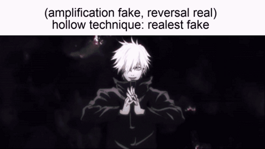 Gojo Satoru Realest Fake Technique GIF