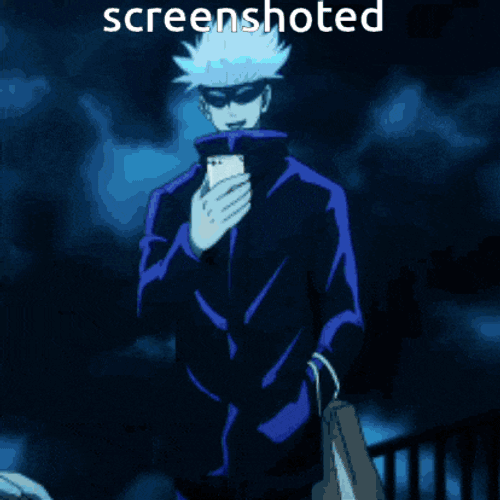 Gojo Screenshoted Gojo Picture GIF