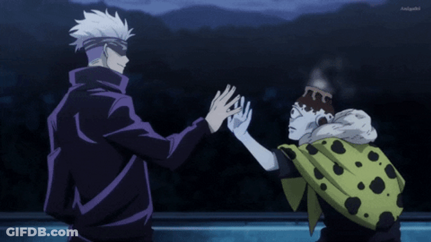 Gojo Showing Domain Expansion On Cyclops Scott Summers GIF