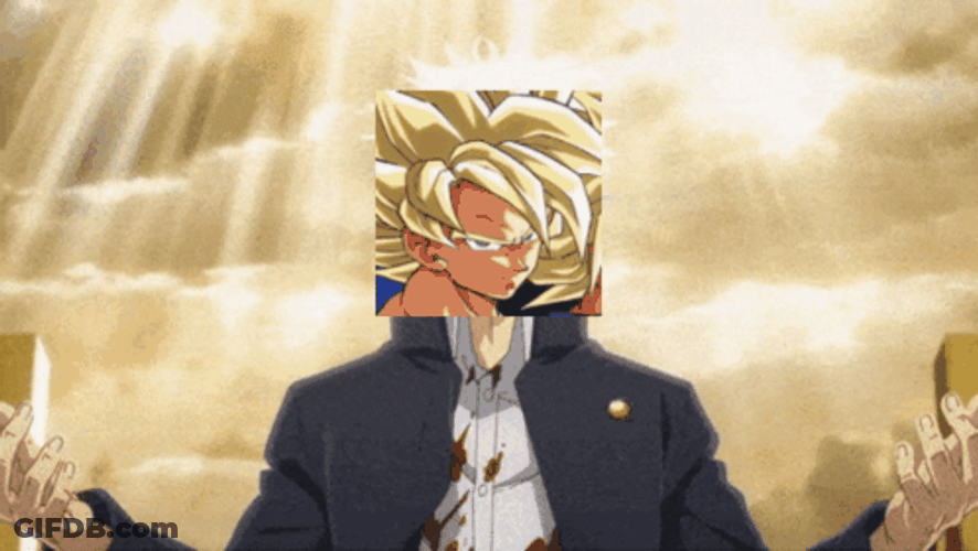 Gojo Turned To Goku Meme GIF