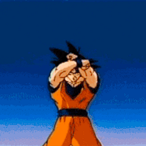 Gok Transforms To Super Saiyan GIF