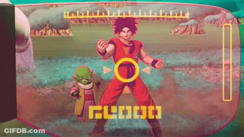 Goku And Piccolo Video Game Screen GIF