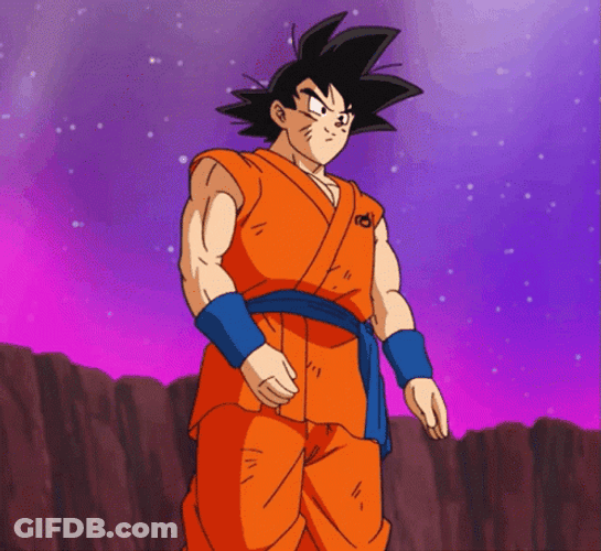 Goku Anime Bow Praying Hand Sign GIF
