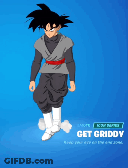 Goku Black Fortnite Griddy GIF