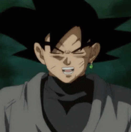 Goku Black Laughing GIF