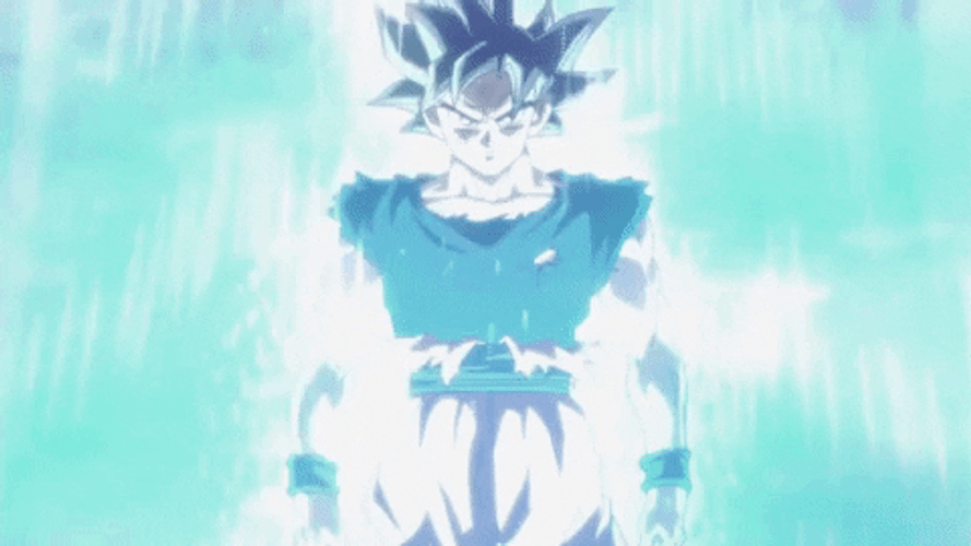 Goku Black Power Up GIF